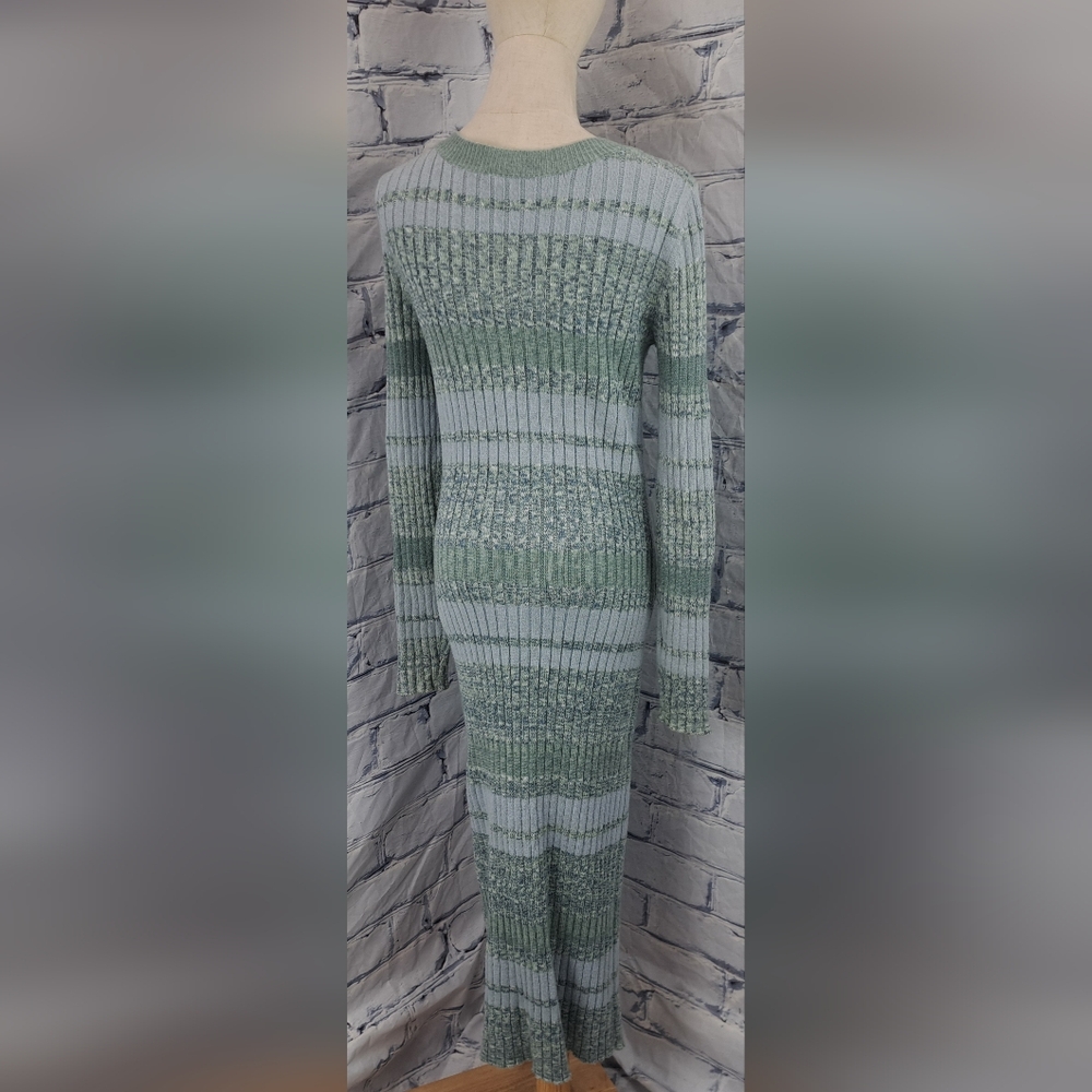 Free People Women's Sweater Cozy Up Cardigan Sweater Dress Ribbed Midi sz Small - Picture 13 of 16
